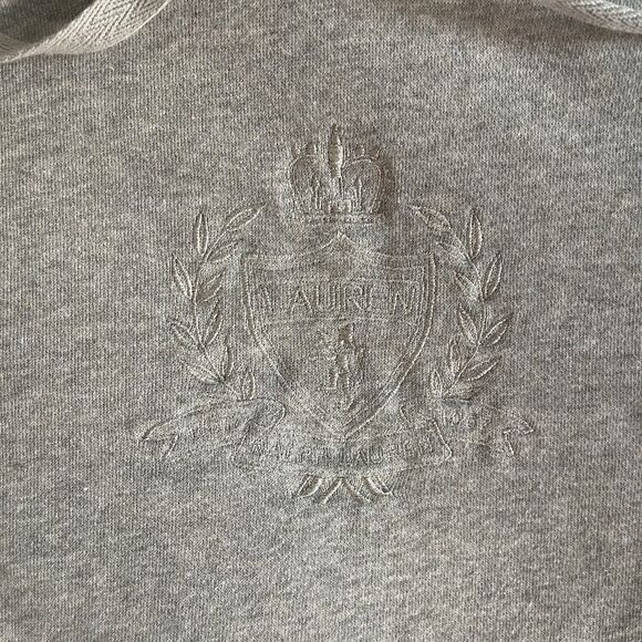 Vintage lauren active Ralph Lauren Silver Crown Big Logo Embroidery hoodie L - Picture 4 of 7